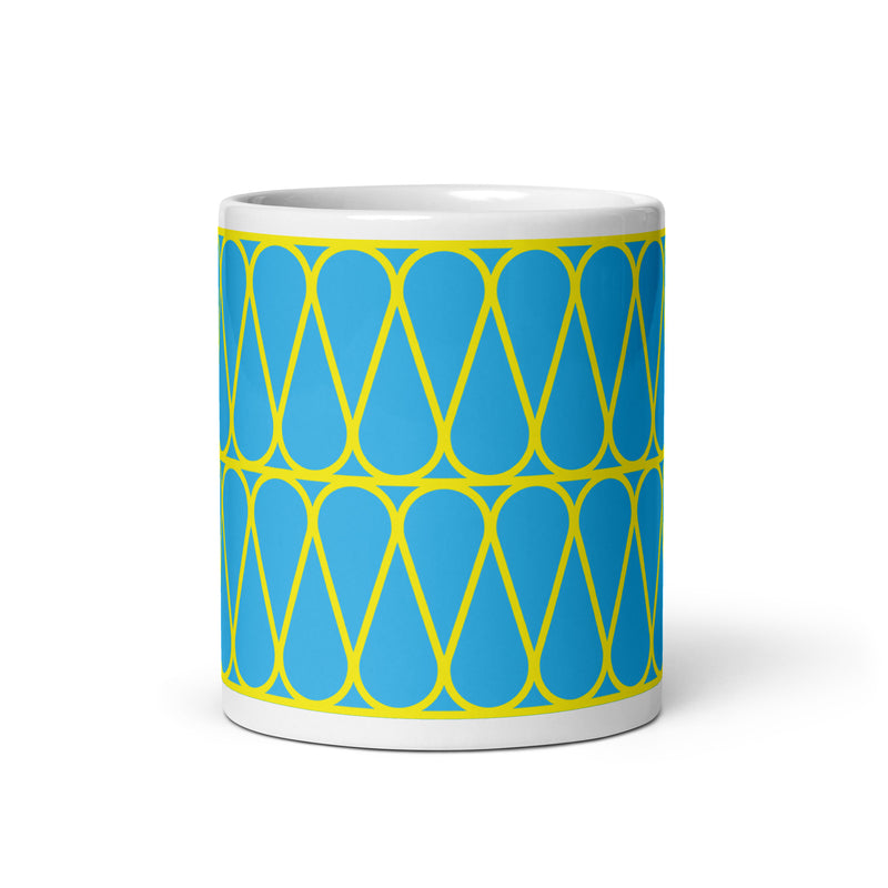 Insulation Yellow & Blue Hatch Mugs
