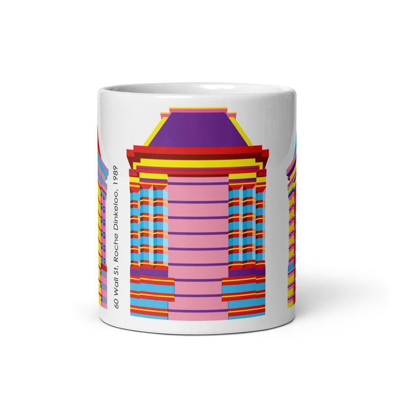 60 Wall Street Colour Mug with 3 views