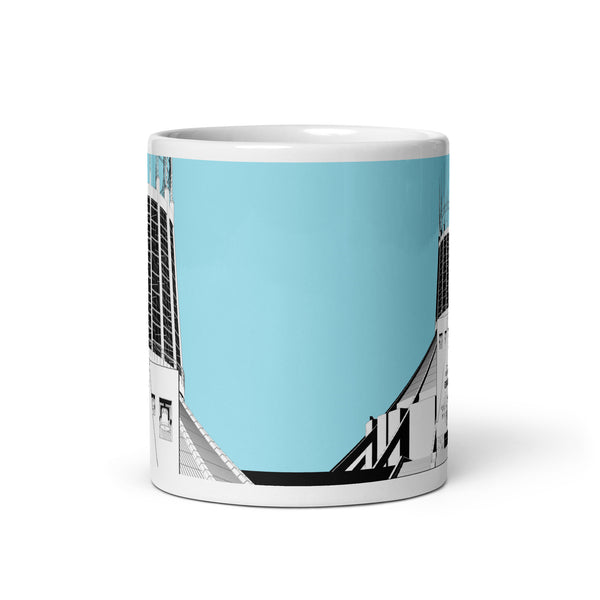 Liverpool Metropolitan Cathedral Blue Mugs