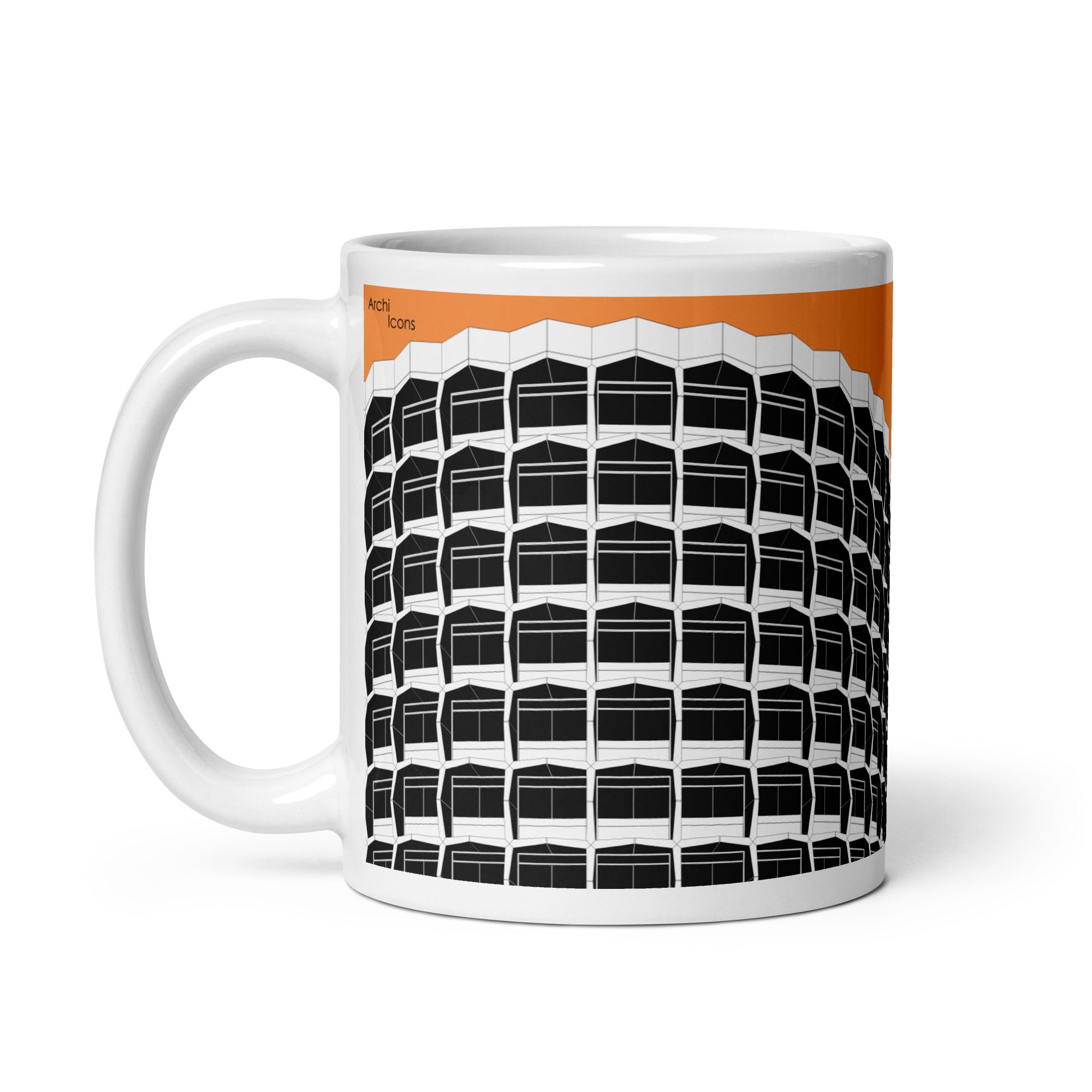 Space House Orange Mugs