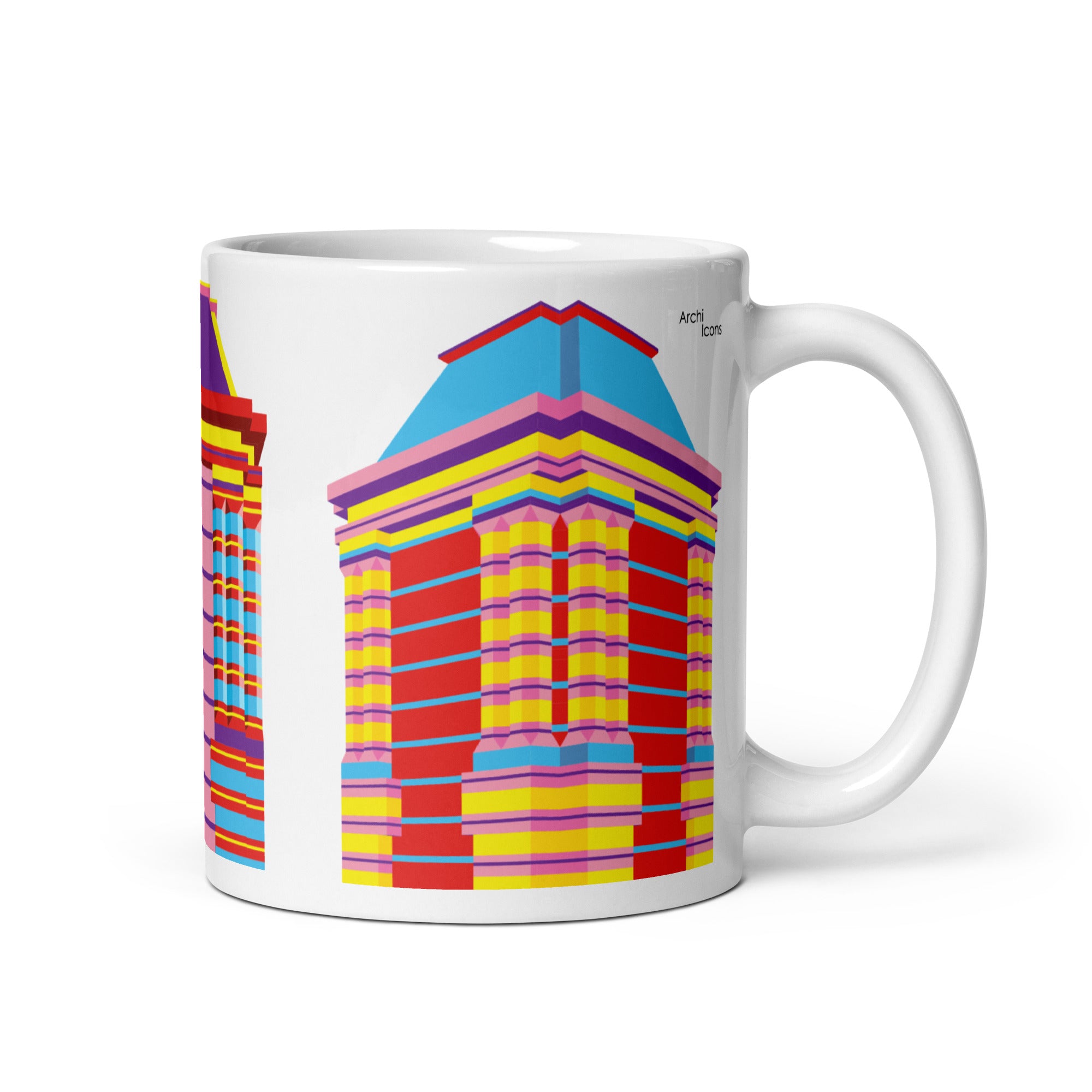 60 Wall Street Colour Mug with 3 views – Adam Nathaniel Furman