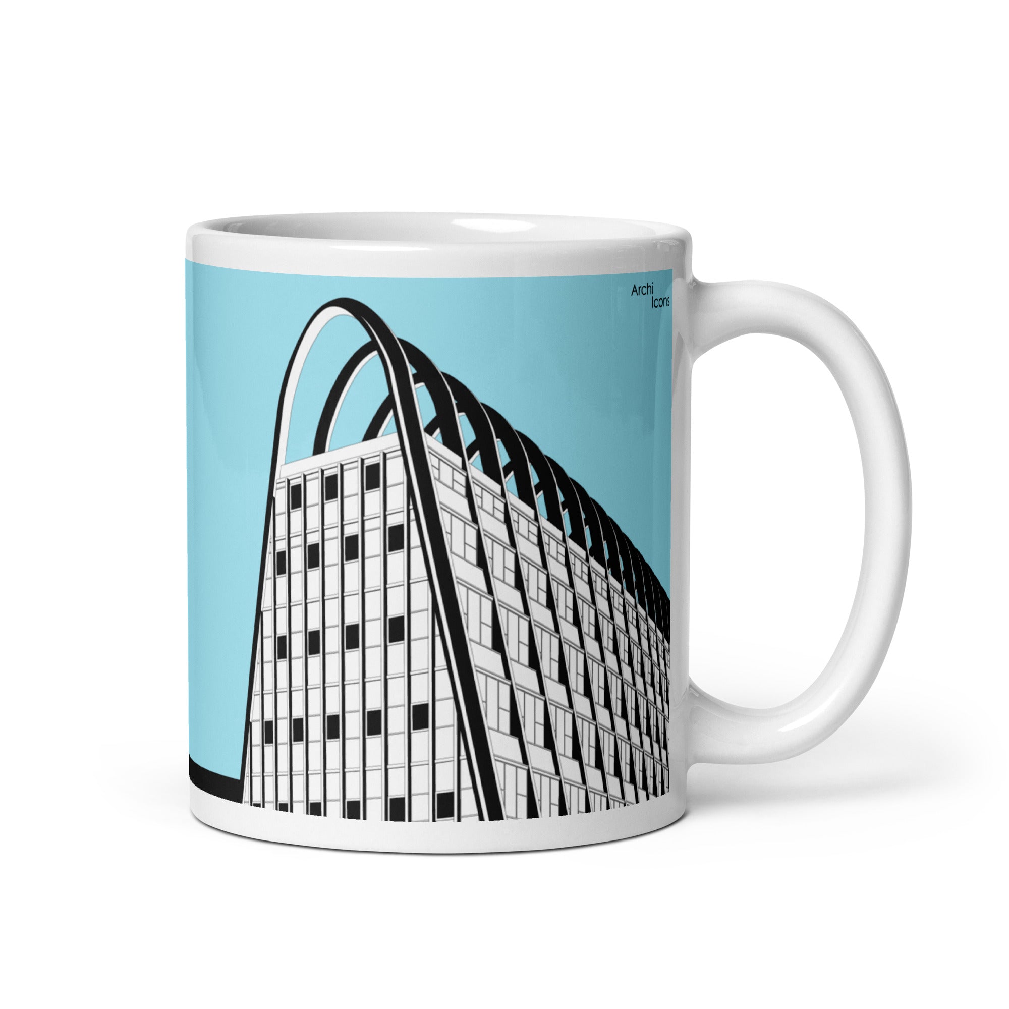 Manchester Toast Rack Blue Mugs