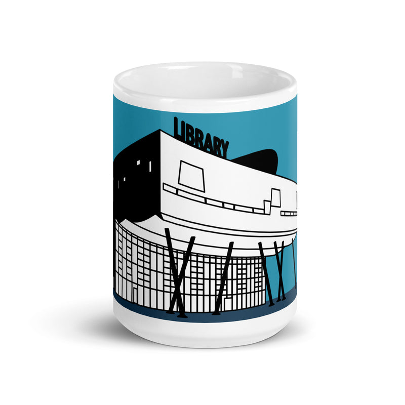 Peckham Library Blue Mugs