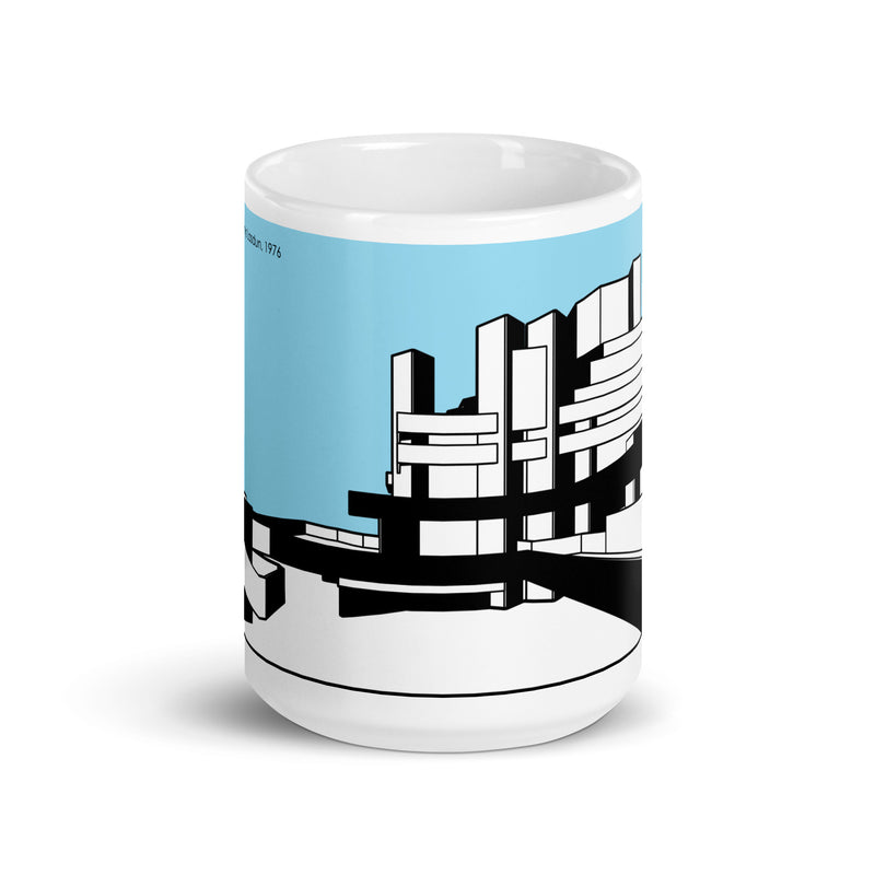 National Theatre West View Blue Mugs