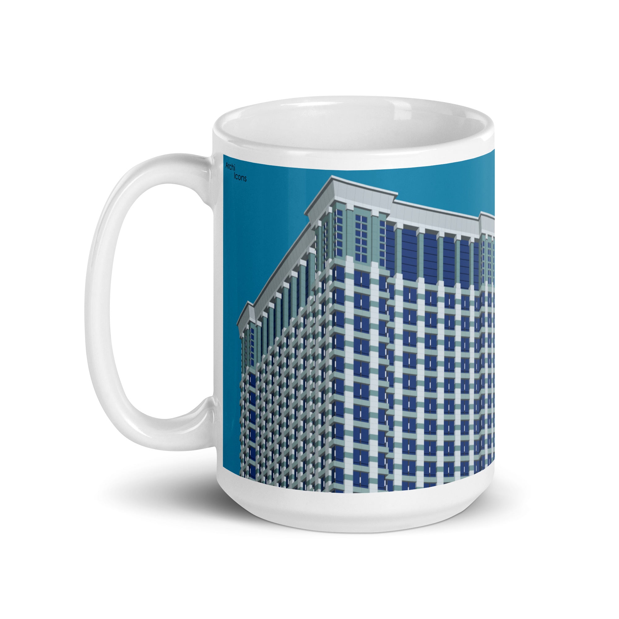 Leo Burnett Building Colour Mugs