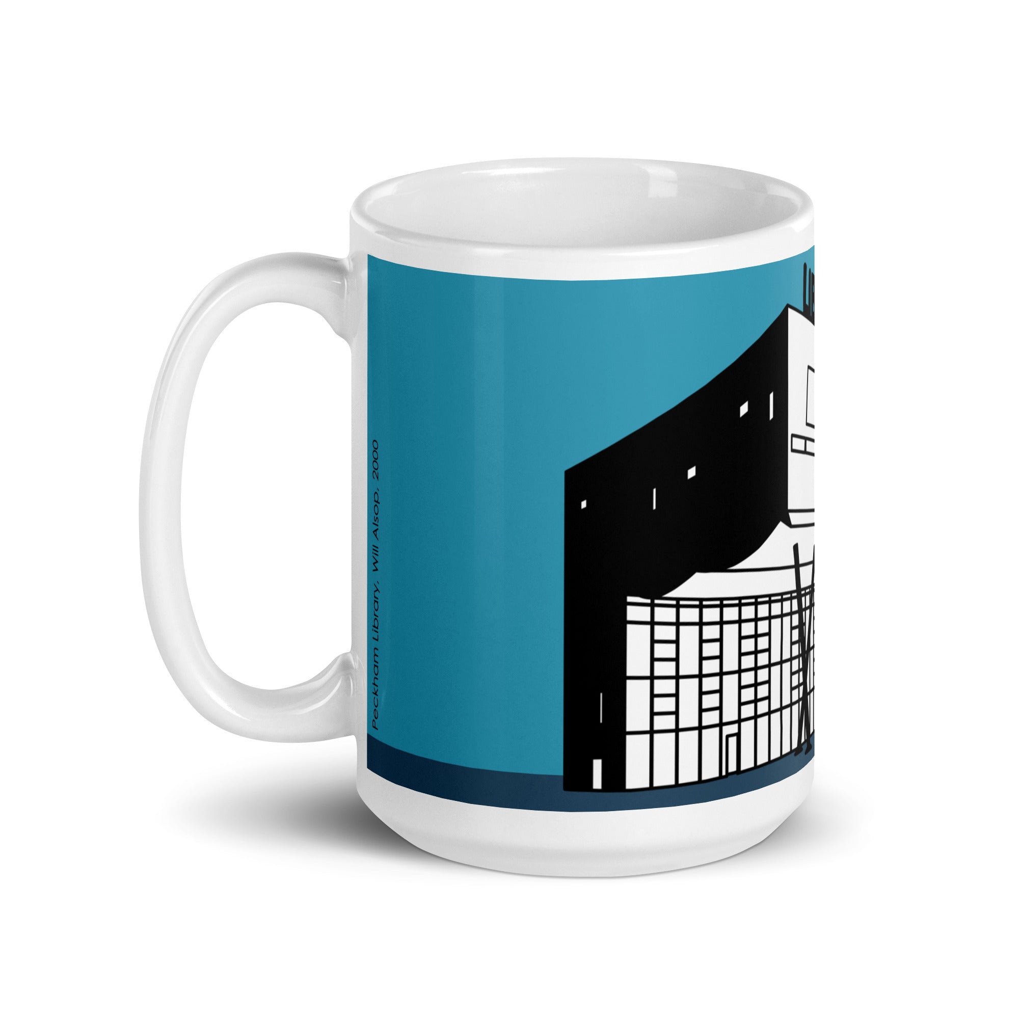Peckham Library Blue Mugs