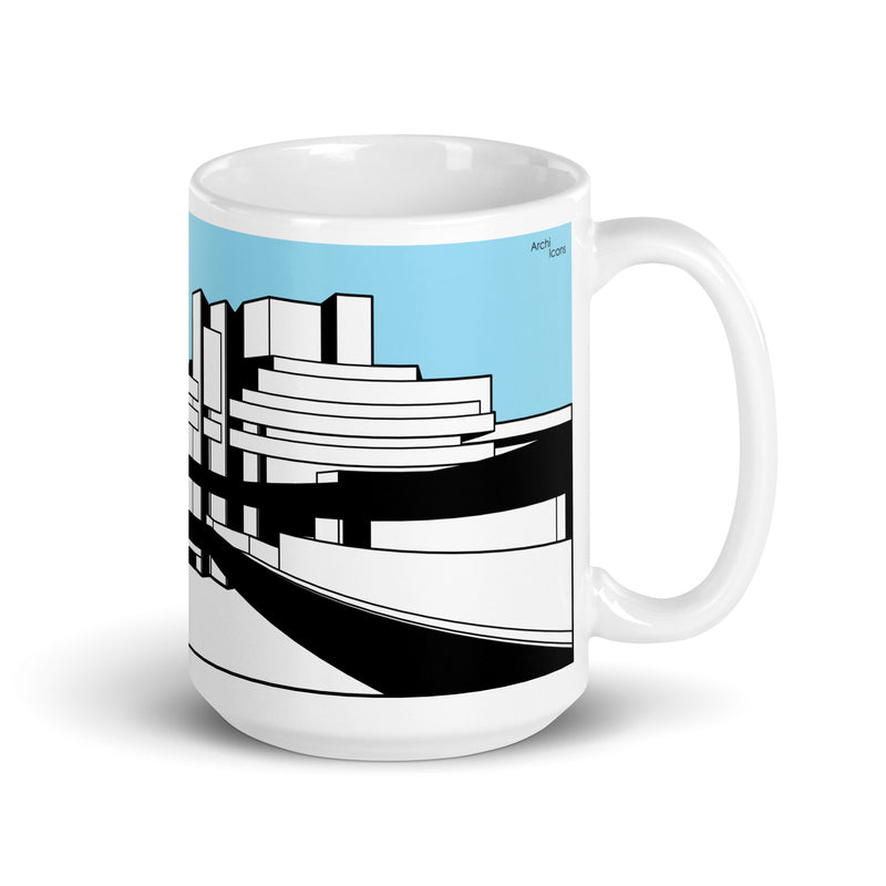 National Theatre West View Blue Mugs