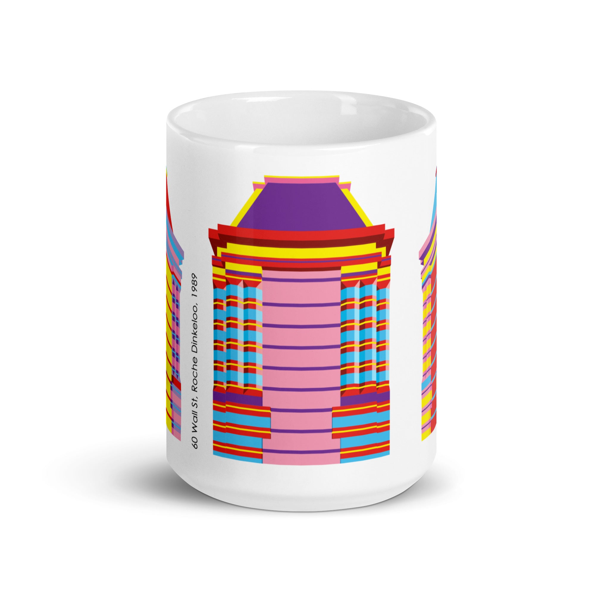 60 Wall Street Colour Mug with 3 views