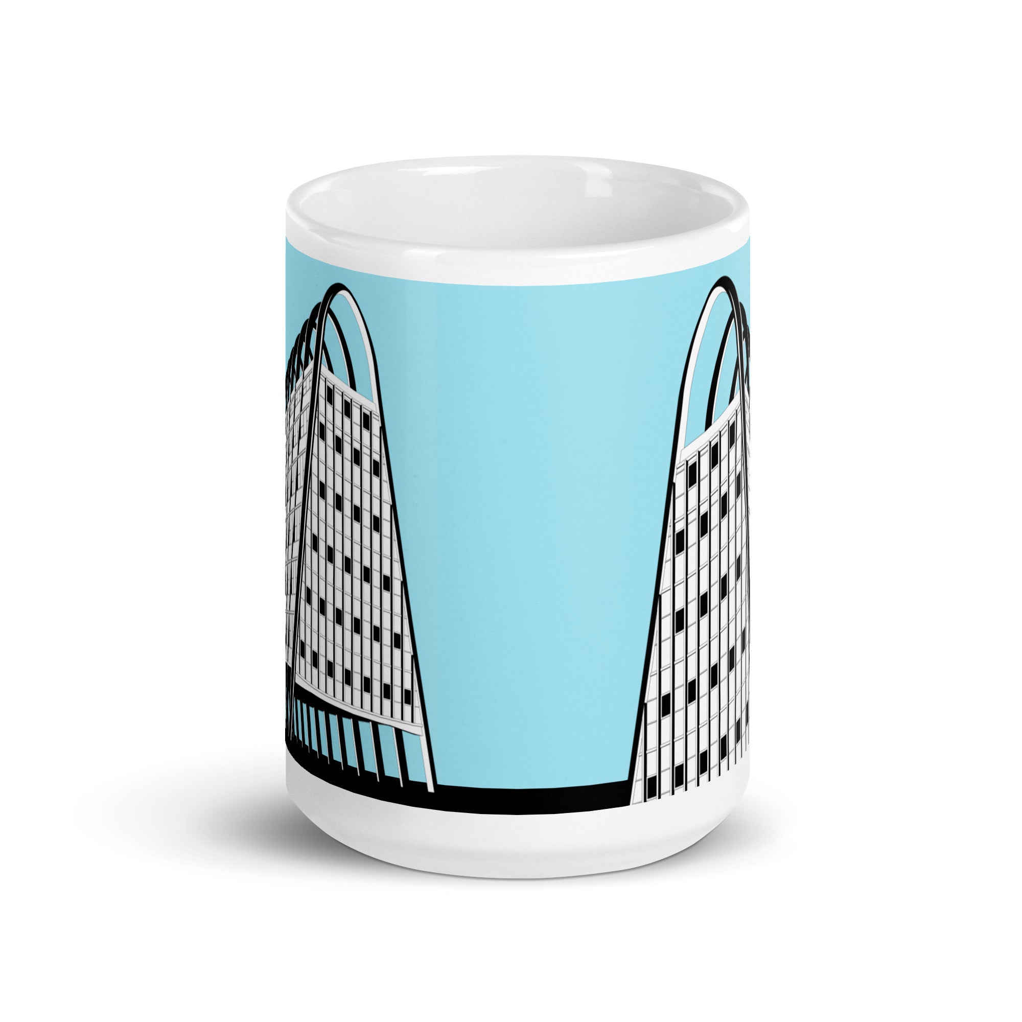 Manchester Toast Rack Blue Mugs