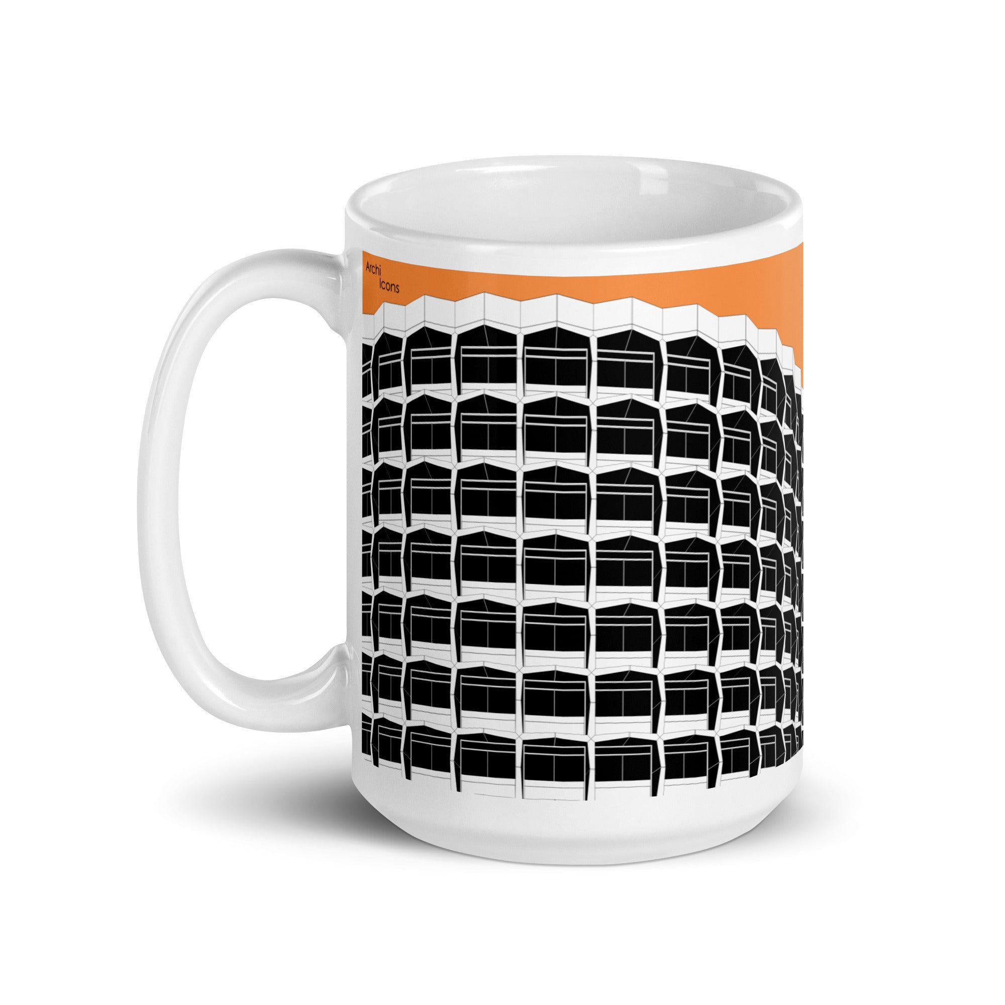 Space House Orange Mugs