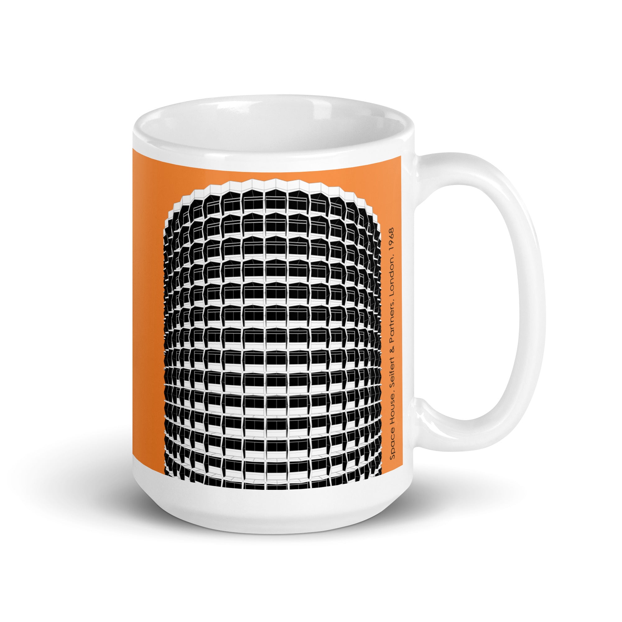 Space House Orange Mugs