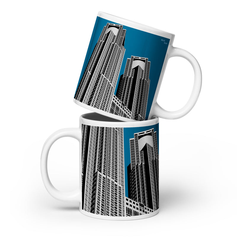 Tokyo Metropolitan Government Building No1 Black & White Mugs