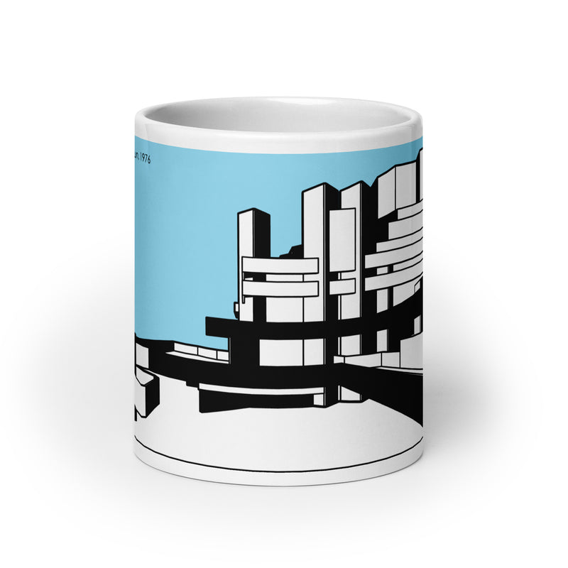 National Theatre West View Blue Mugs