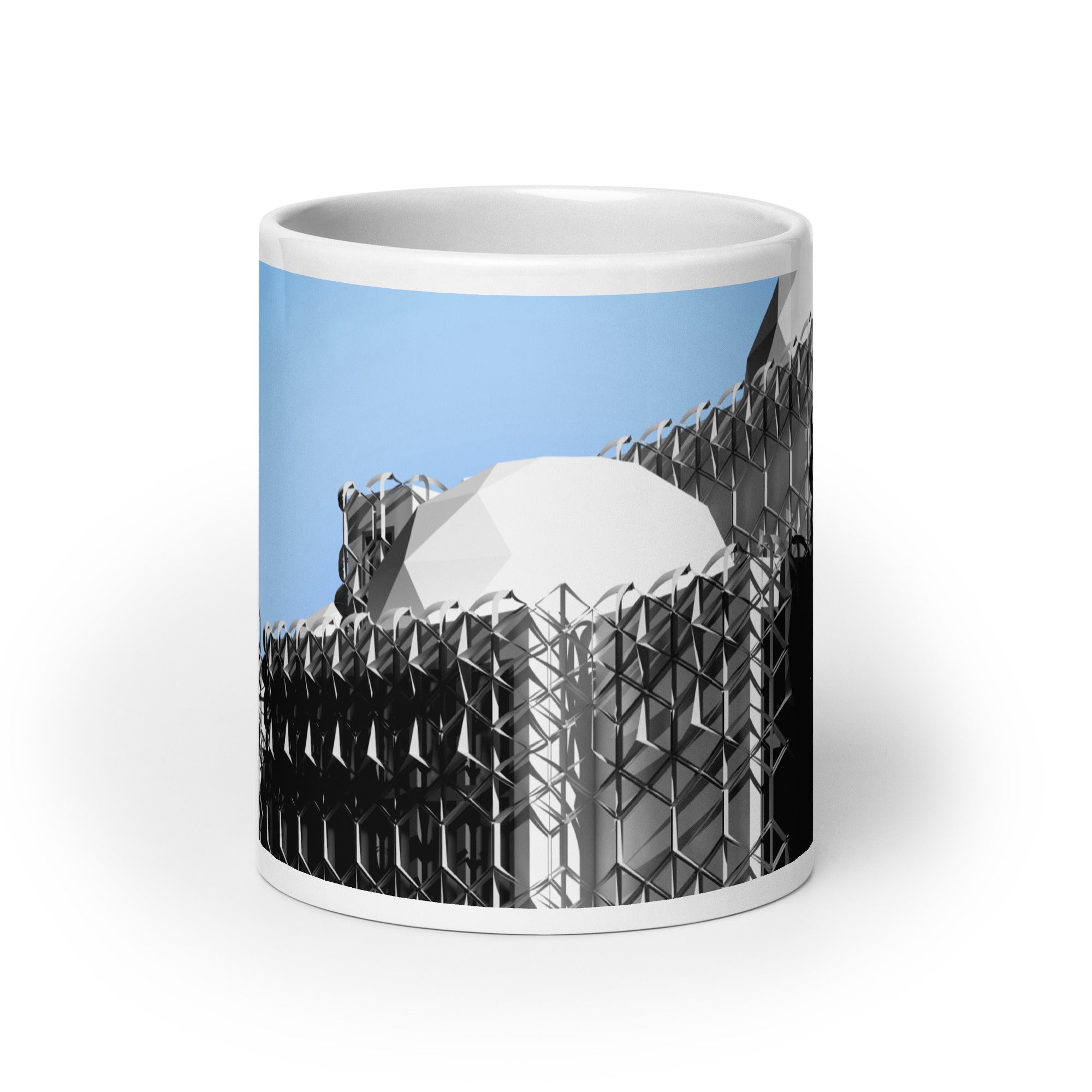 National Library of Kosovo with Shadow Mugs