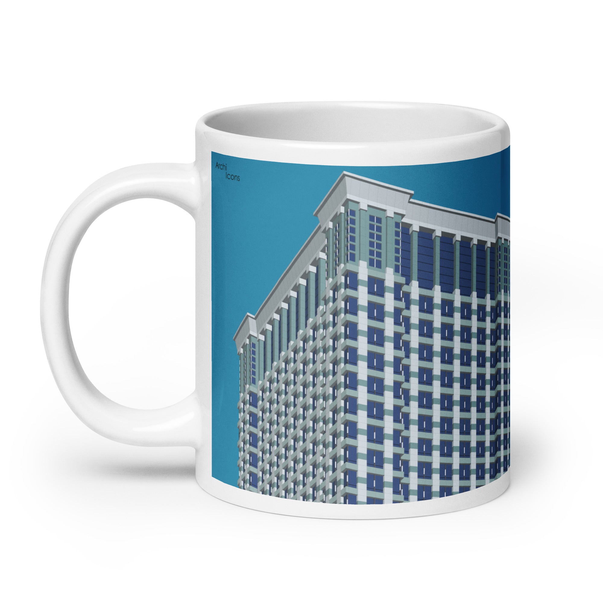 Leo Burnett Building Colour Mugs