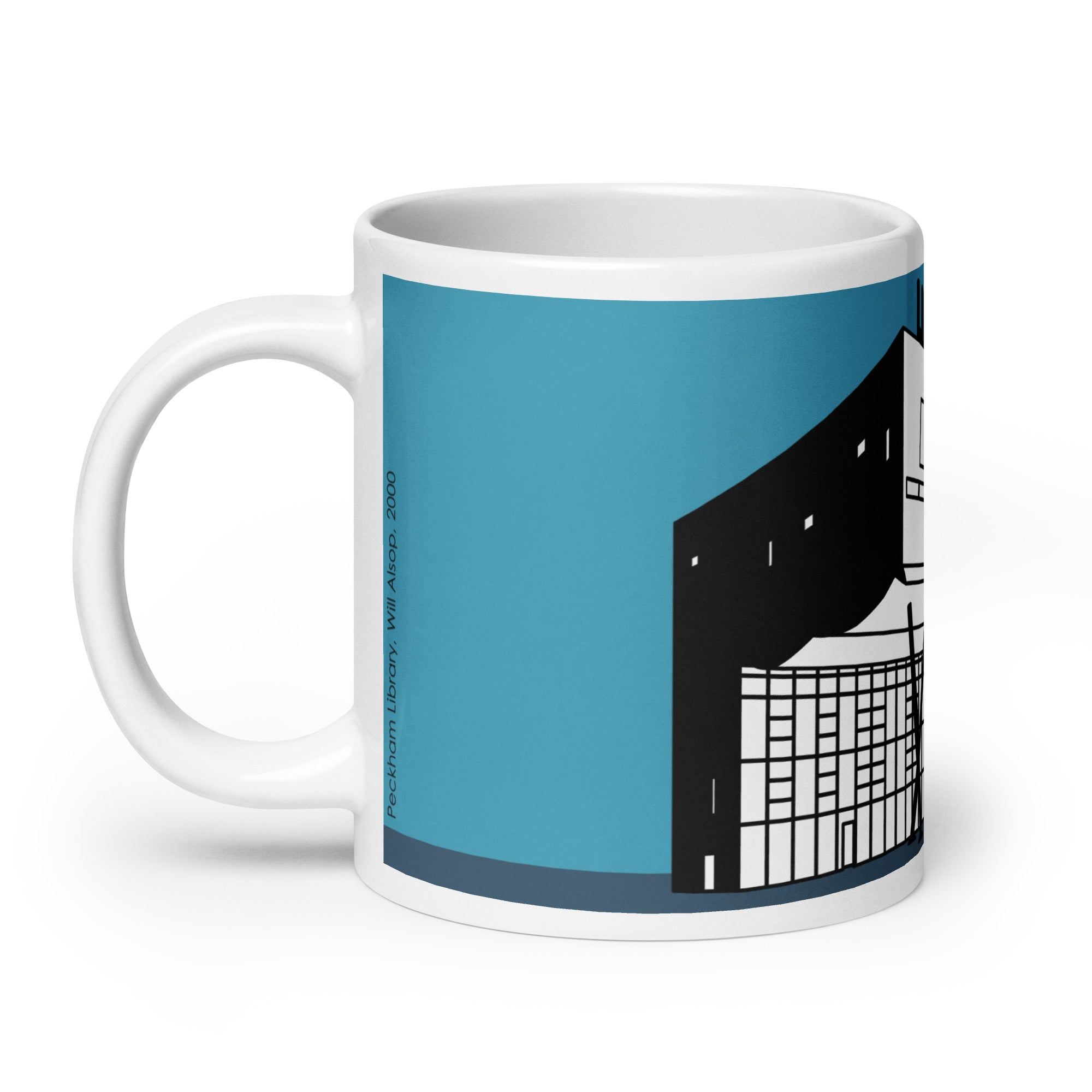 Peckham Library Blue Mugs