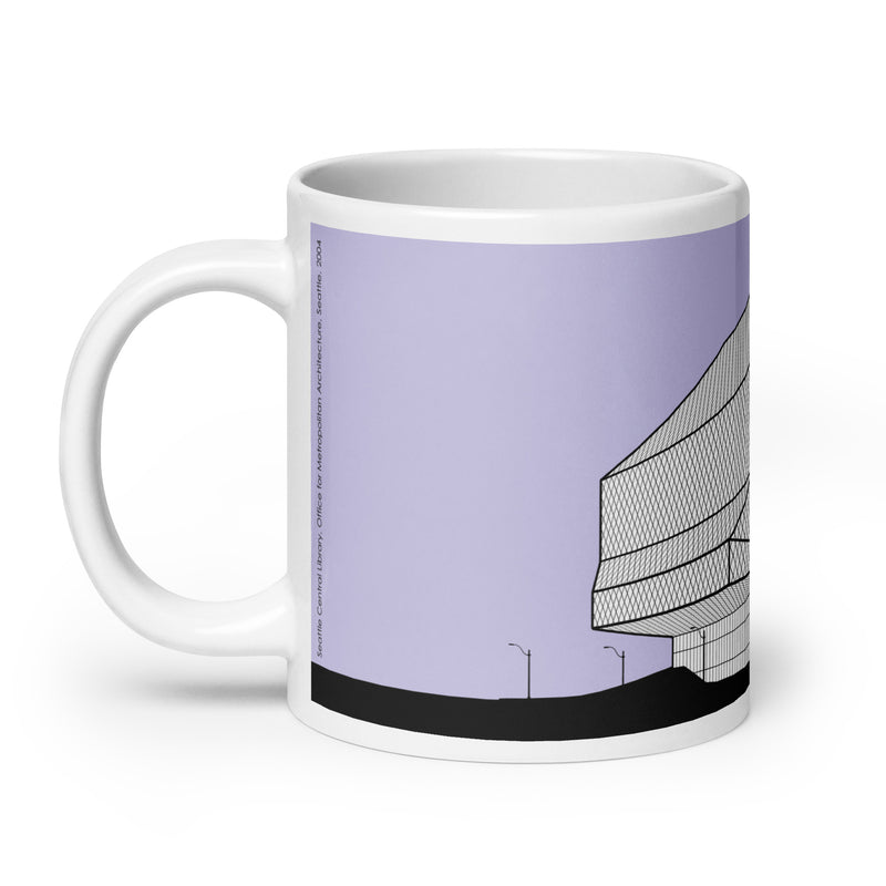 Seattle Central Library Purple Mugs