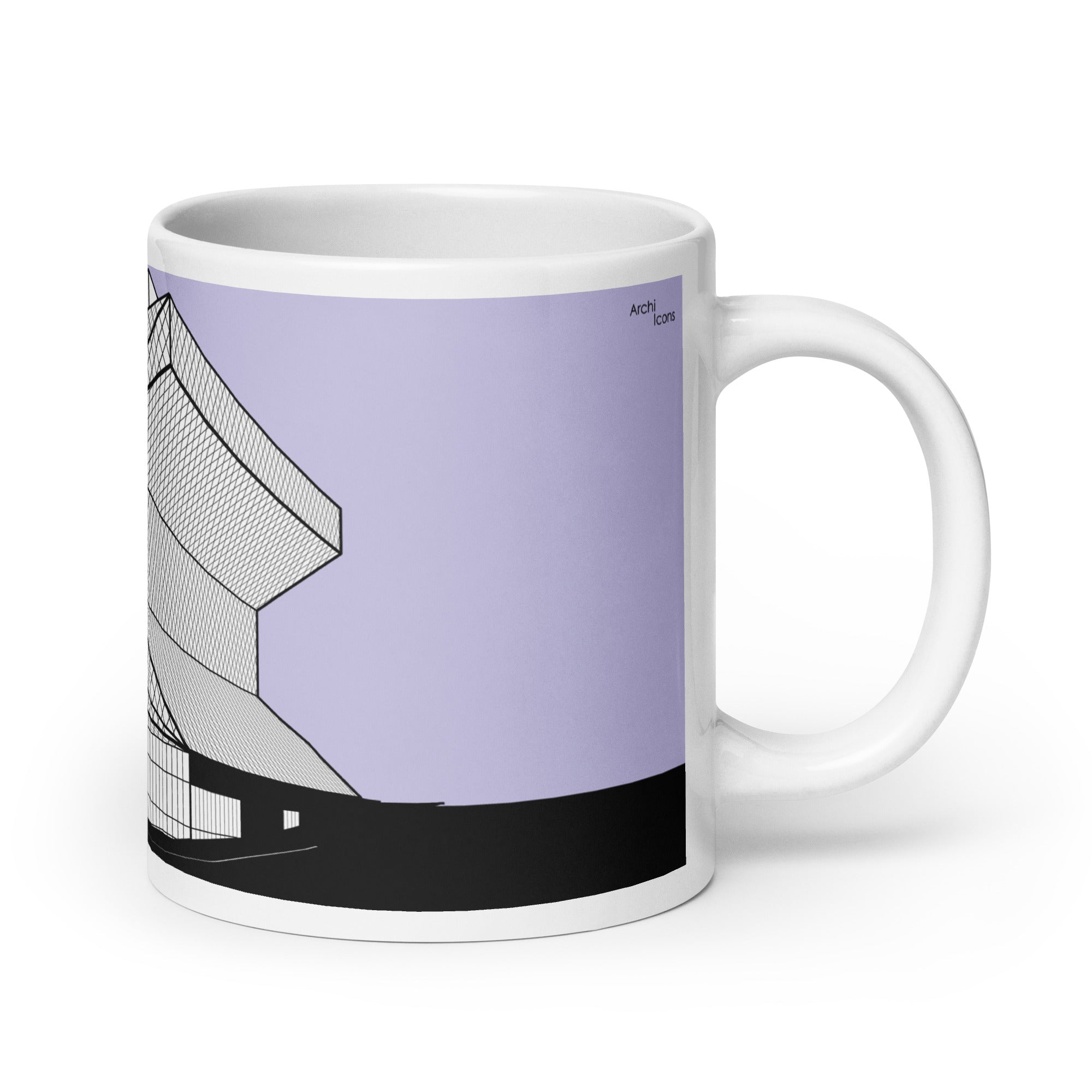 Seattle Central Library Purple Mugs