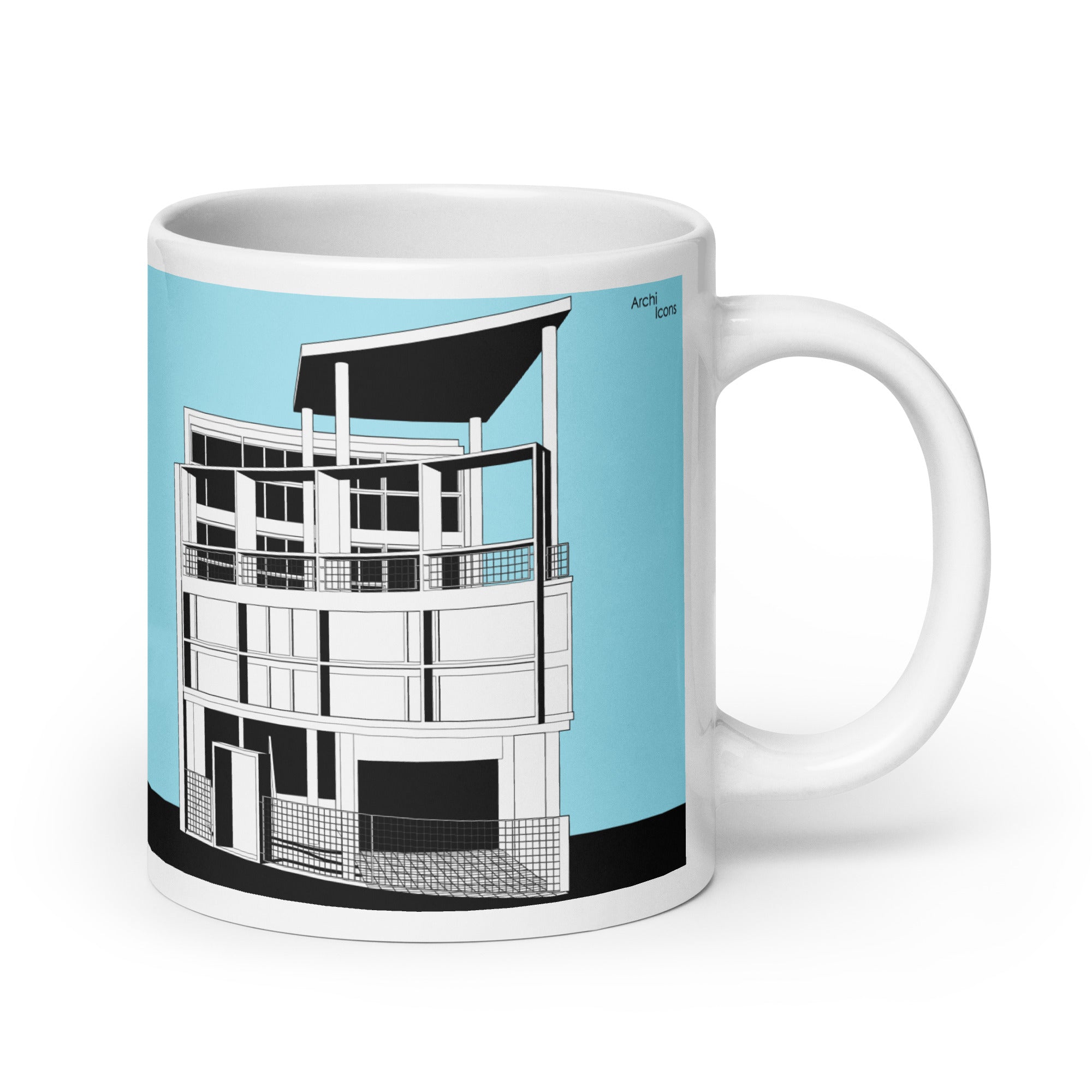 Curutchet House Blue Mugs