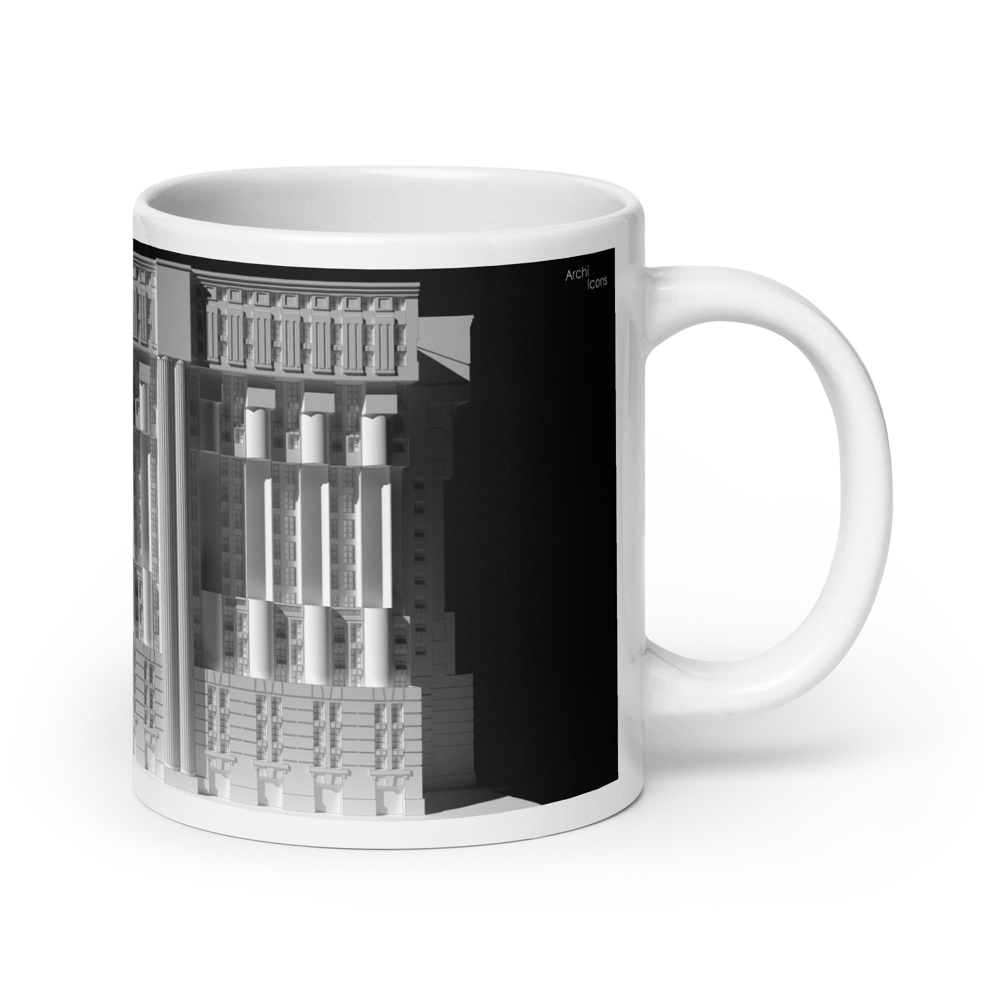 Les Espaces d'Abraxas Eastern Elevation Mugs