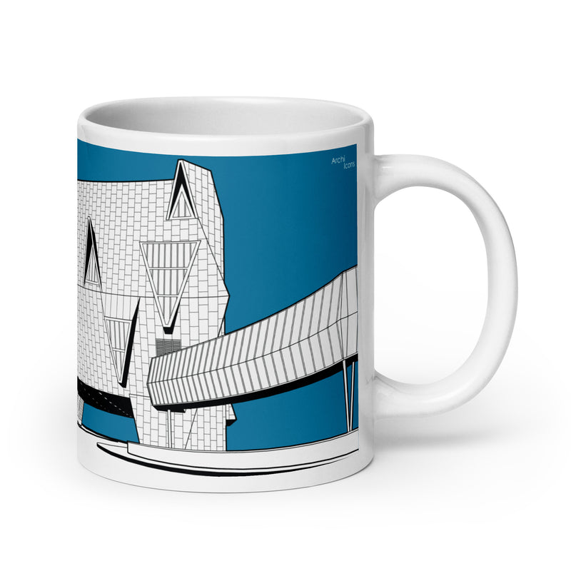 Elephant Building Coventry Blue Mugs