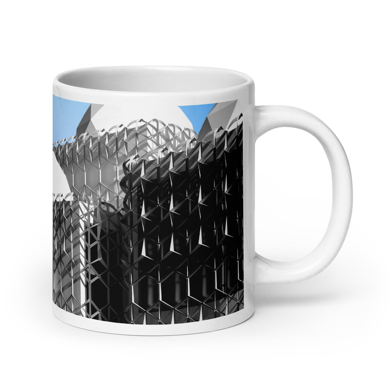 National Library of Kosovo with Shadow Mugs