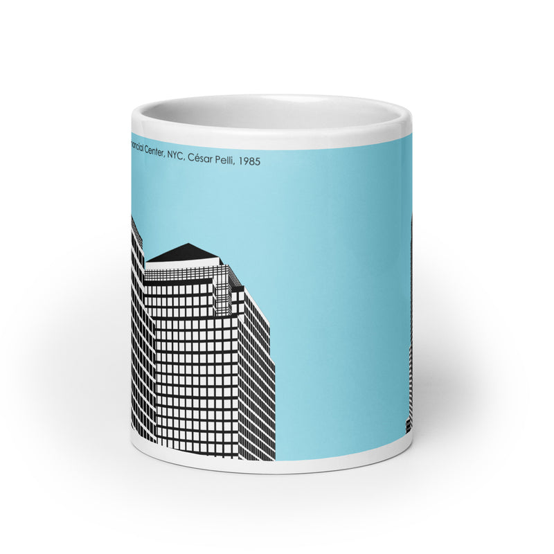 World Financial Center Blue Mugs