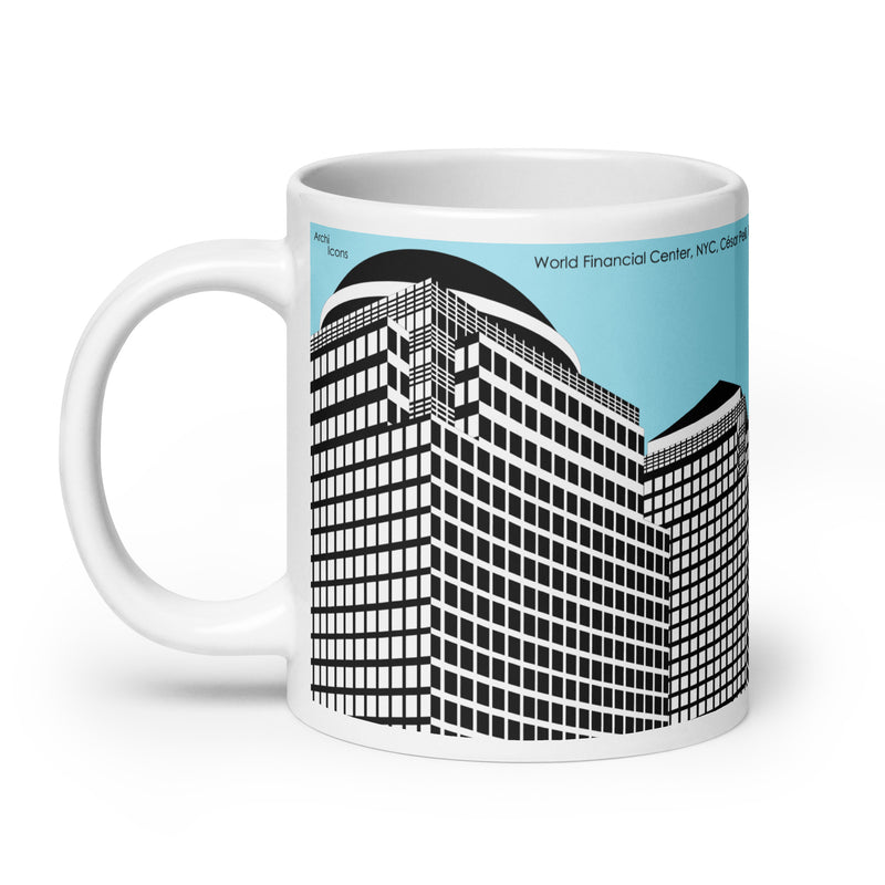 World Financial Center Blue Mugs