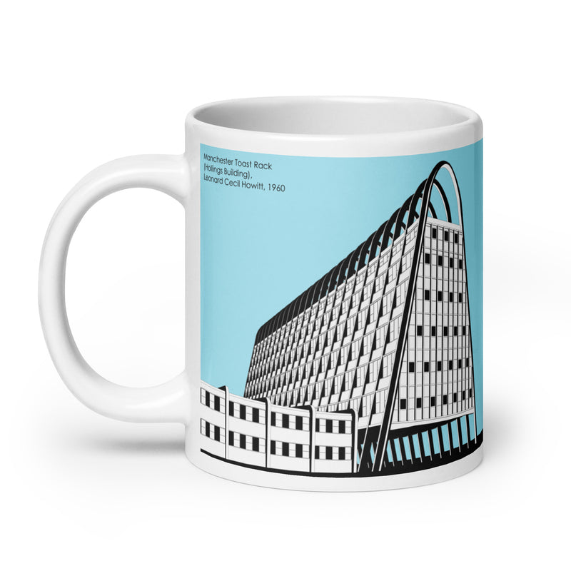 Manchester Toast Rack Blue Mugs