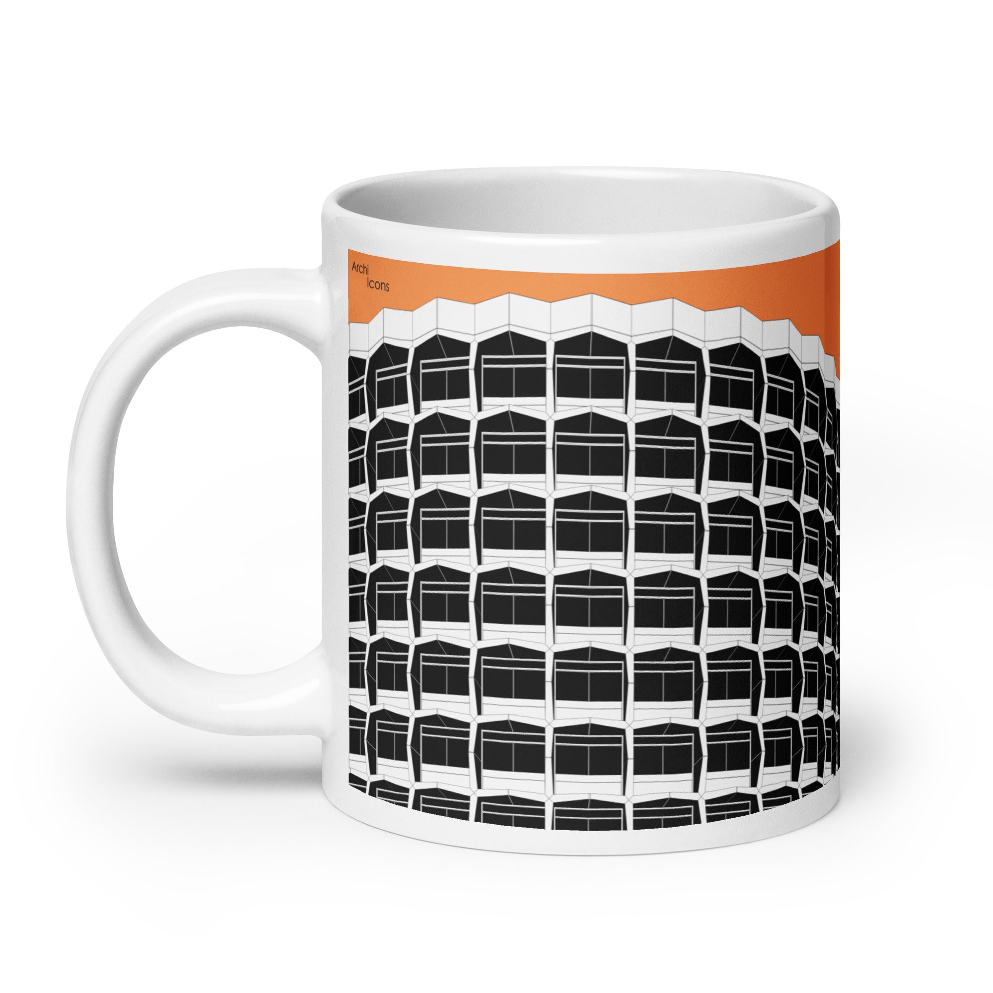 Space House Orange Mugs