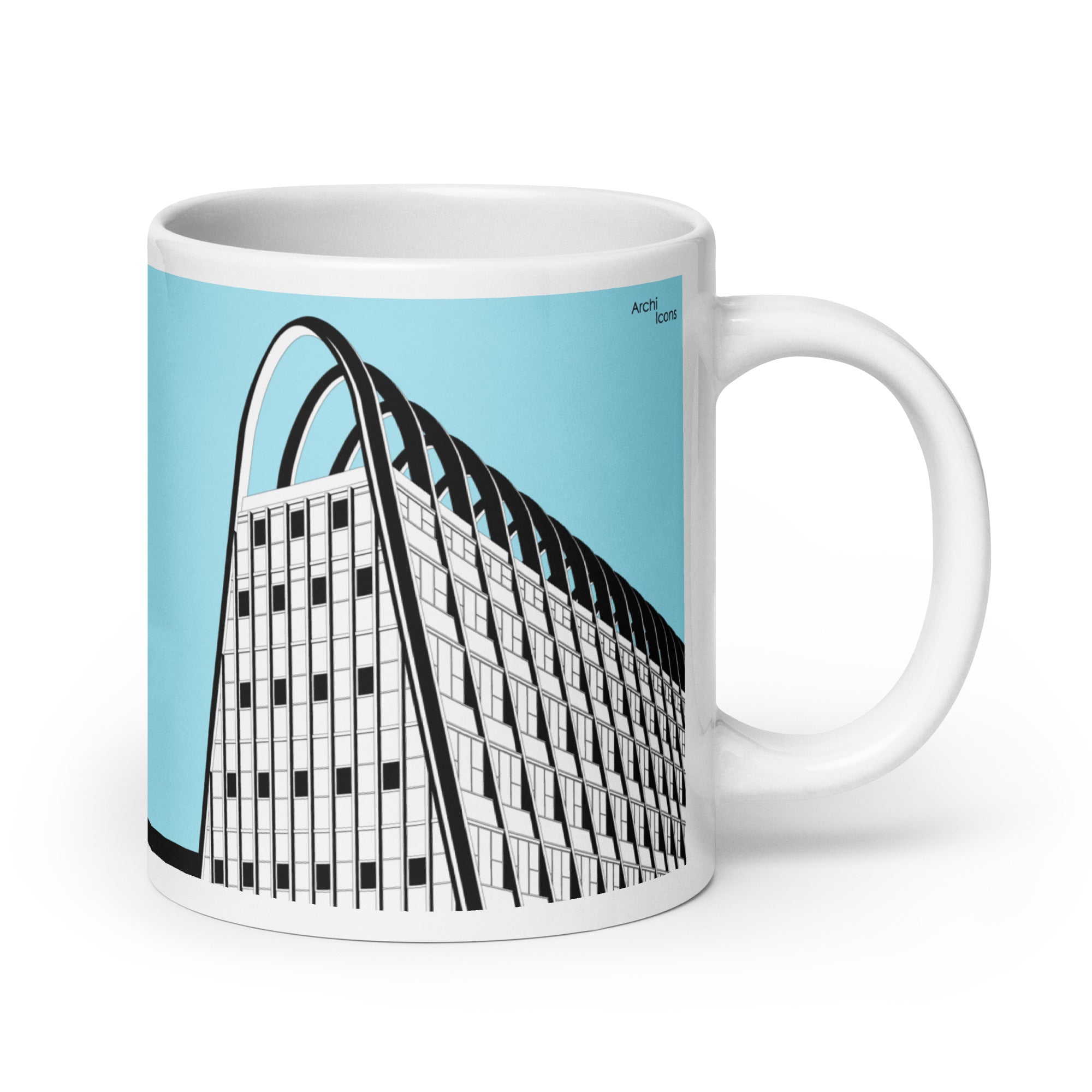 Manchester Toast Rack Blue Mugs