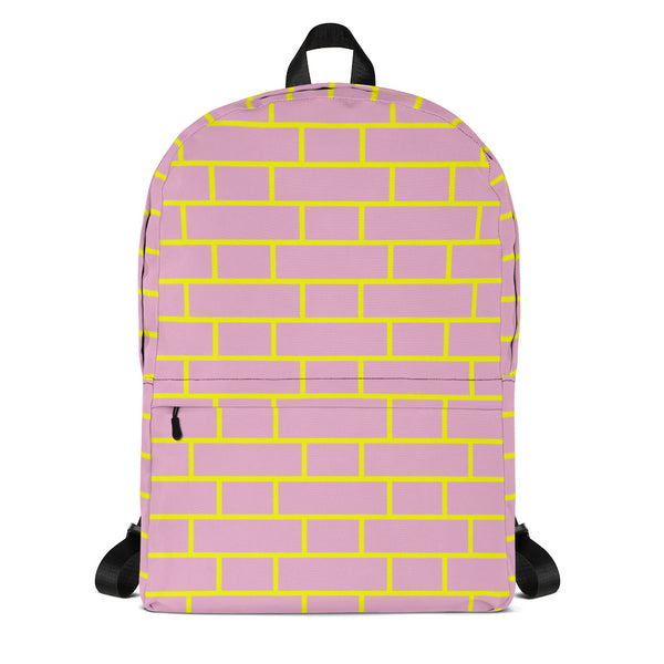 Pink & Yellow Flemish Bond Brick Rucksack