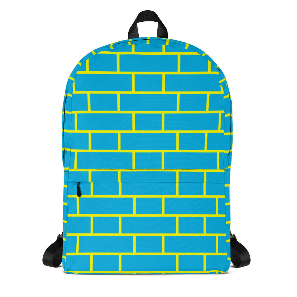 Blue & Yellow Flemish Bond Brick Rucksack