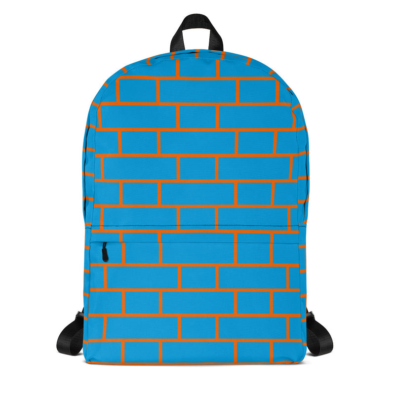 Blue & Orange Flemish Bond Brick Hatch Rucksack