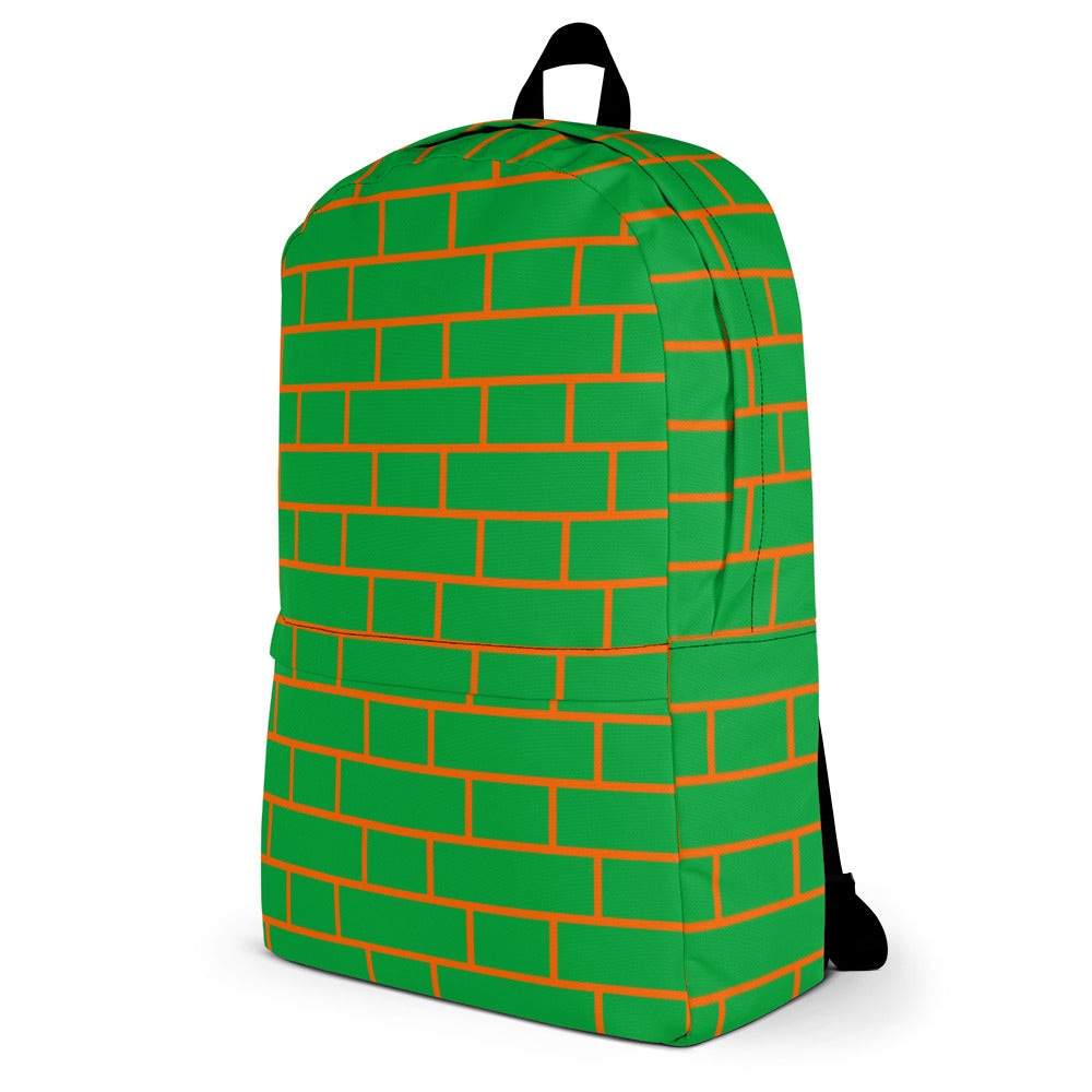 Green & Orange Flemish Bond Brick Rucksack
