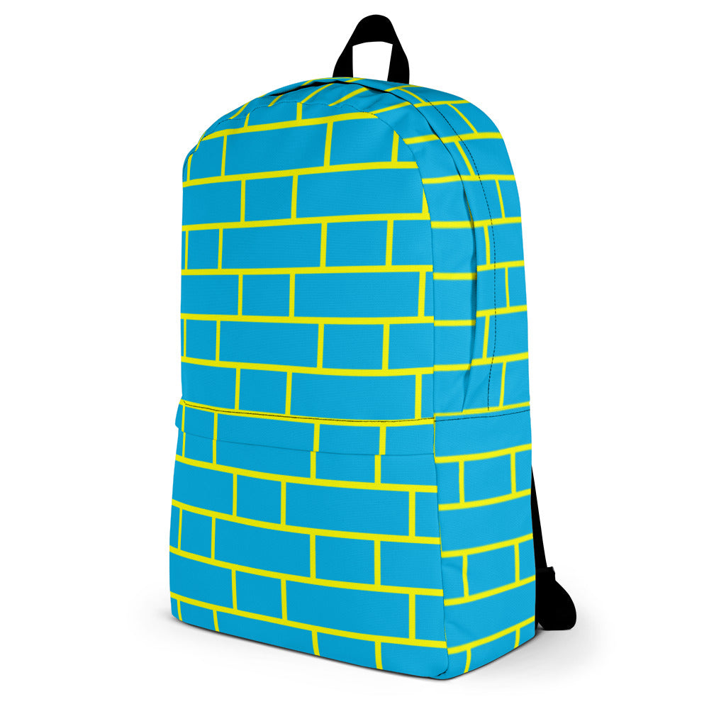 Blue & Yellow Flemish Bond Brick Rucksack