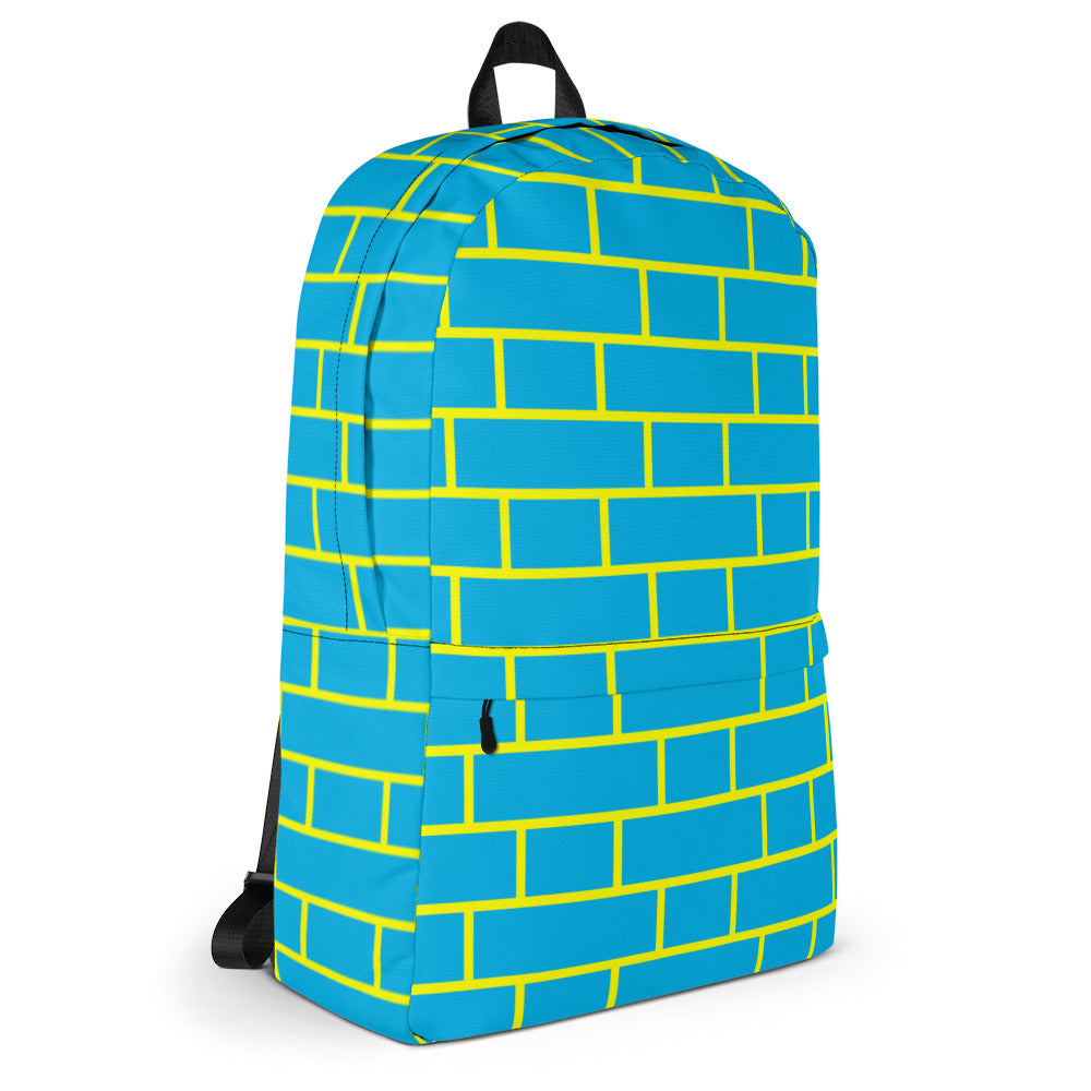 Blue & Yellow Flemish Bond Brick Rucksack