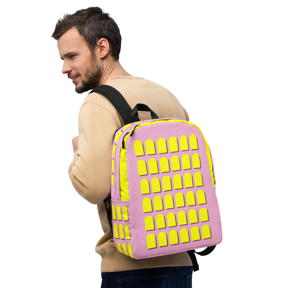 Pink & Yellow Arches Backpack-asseum (Rucksack)