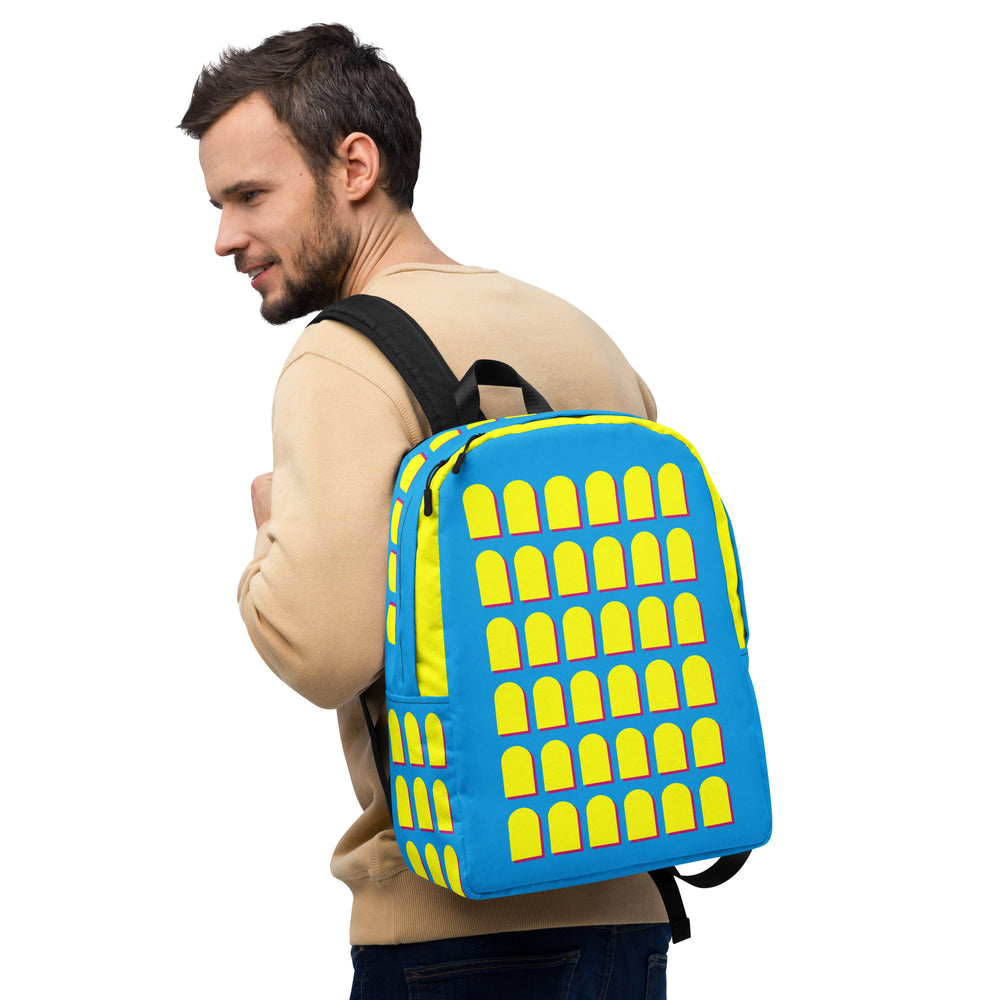 Blue & Yellow Arches Backpack-Asseum (Rucksack)