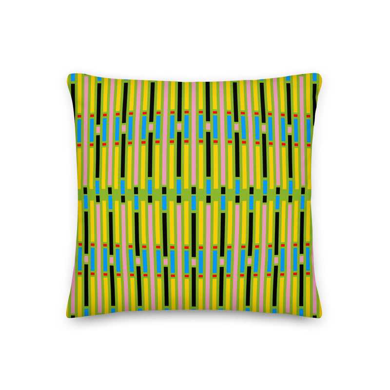 "Notorious Northern Line" Pear Green Cushions