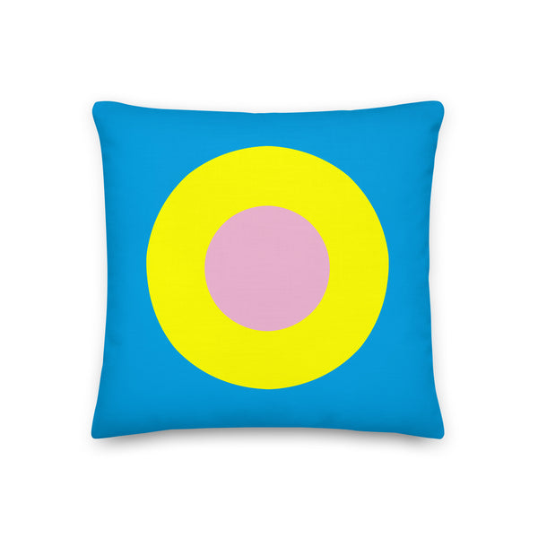 Sky Blue, Yellow & Pink Single Chromadot Cushions