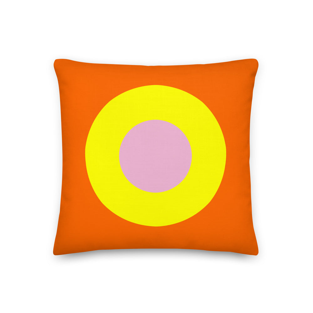 Tiger Orange, Yellow & Pink Single Chromadot Cushions