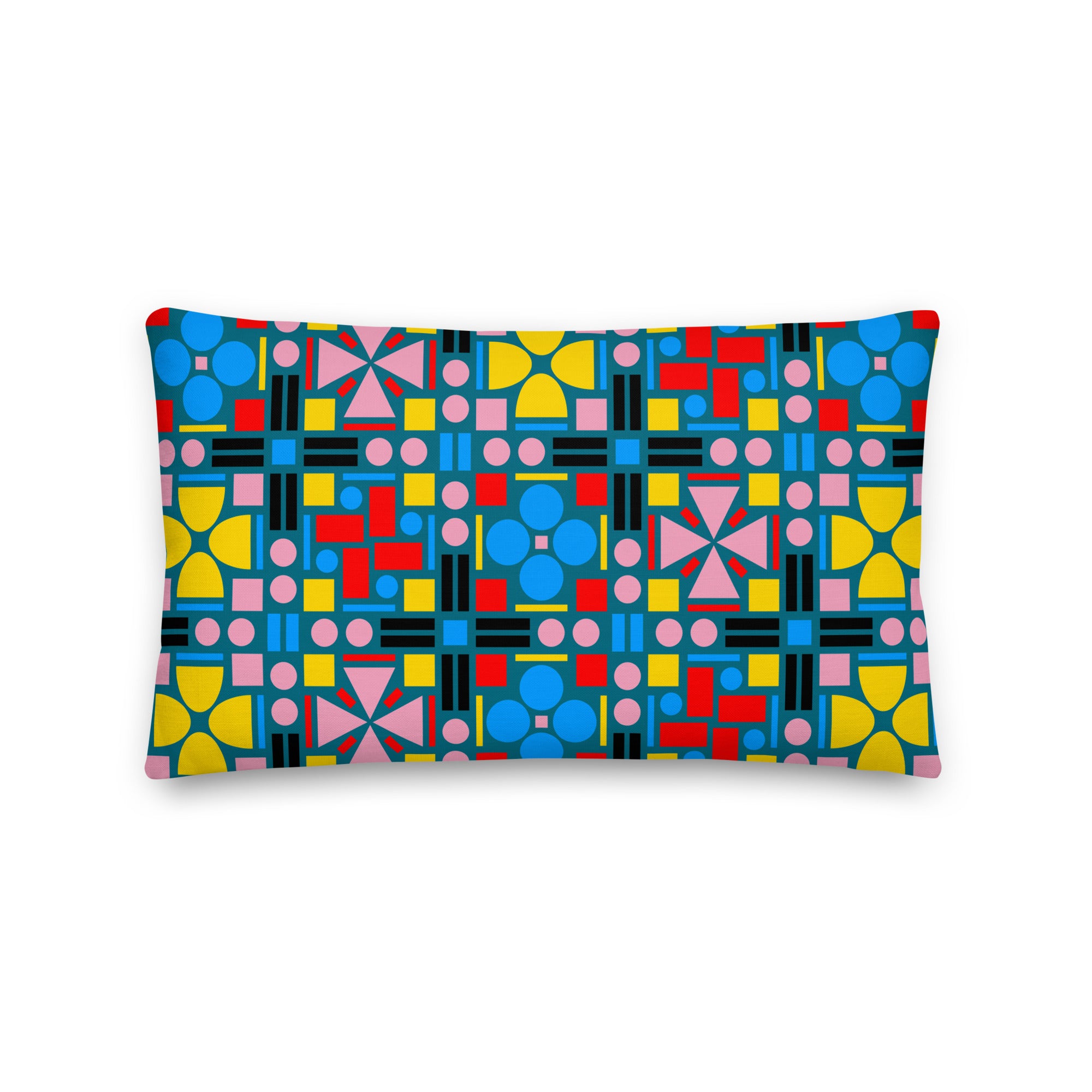 "Mighty Metropolitan Line" Rich Teal Cushions