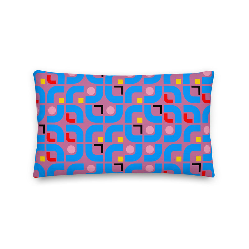 "Innovative Elizabeth Line" Puce Cushions