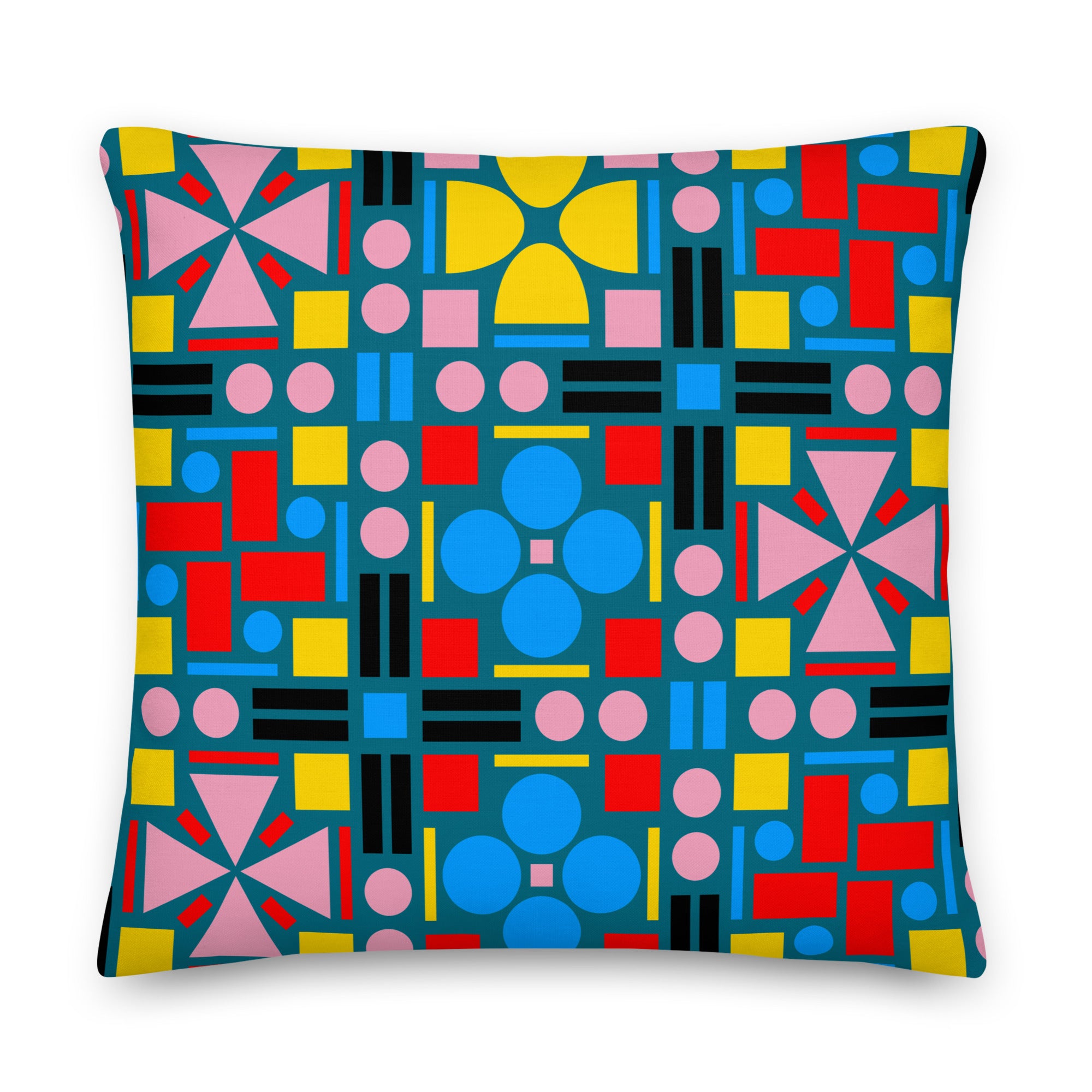 "Mighty Metropolitan Line" Rich Teal Cushions