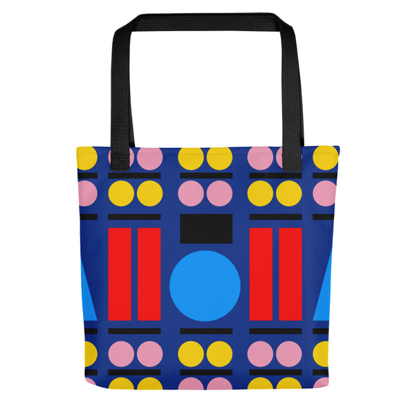 "Sapphic Central Line" Admiral Blue Tote Bag