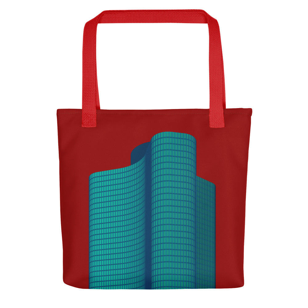 Lake Point Tower Tote Bags