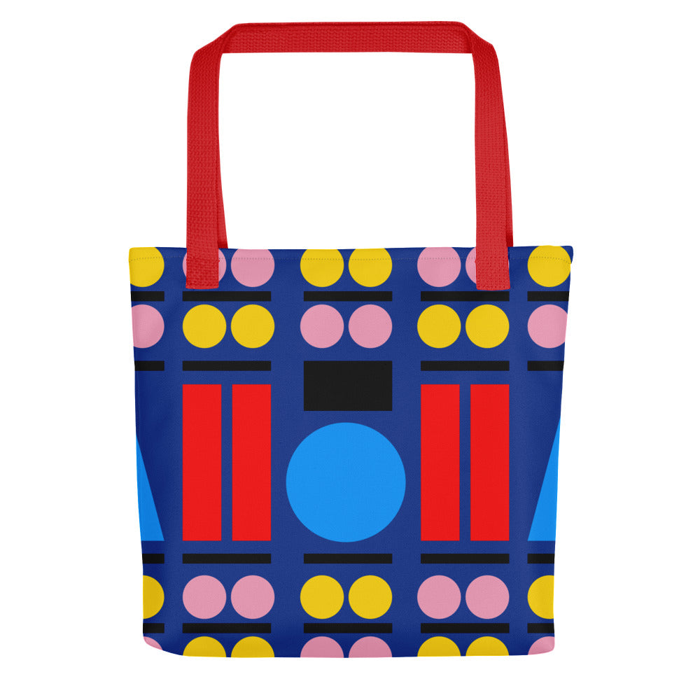 "Sapphic Central Line" Admiral Blue Tote Bag