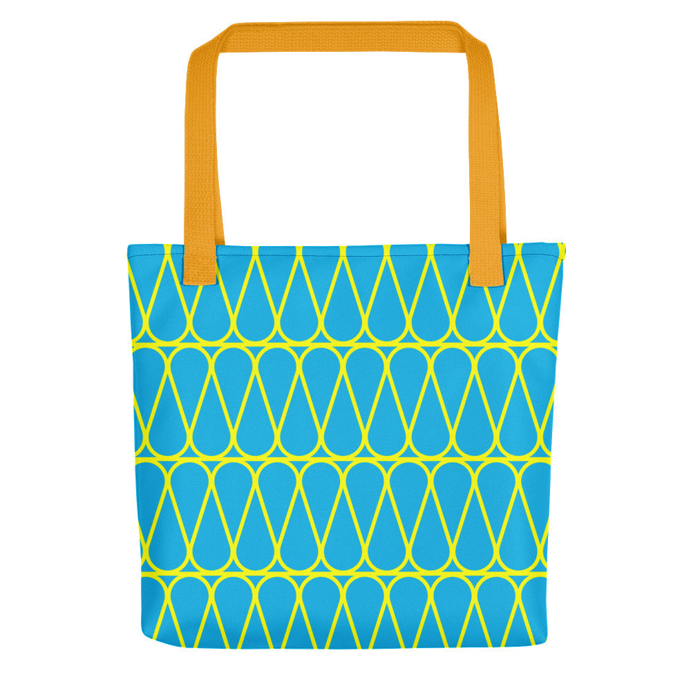 Blue & Yellow Insulation Tote Bags