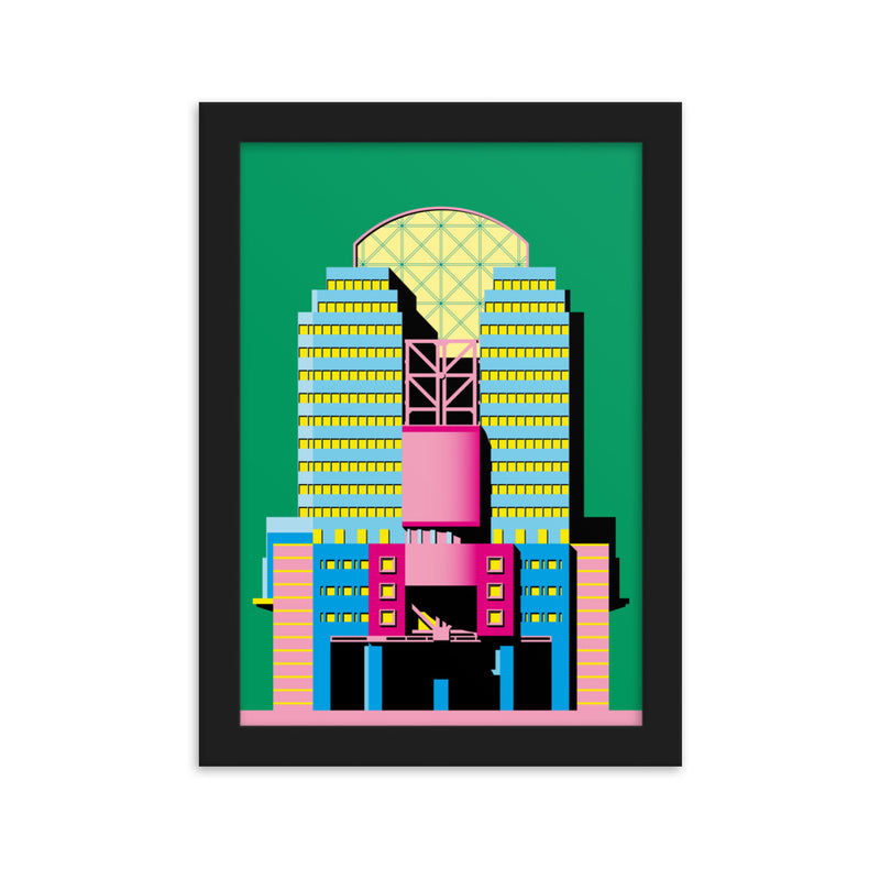 Alban Gate (125 London Wall) Elevation Framed Print